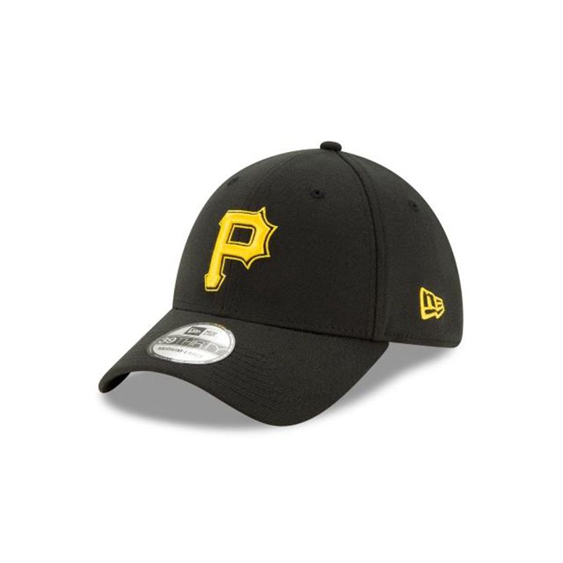 MLB Pittsburgh Pirates Team Classic Alt 2 39Thirty Stretch Fit (LVB8312) - Black New Era Caps